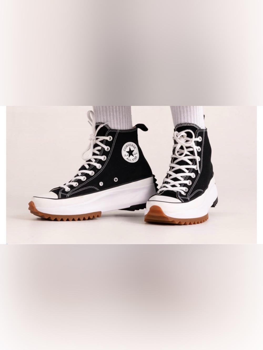 Converse black /white High Top Sneakers - Picture 7 of 7